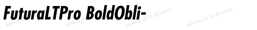FuturaLTPro BoldObli字体转换